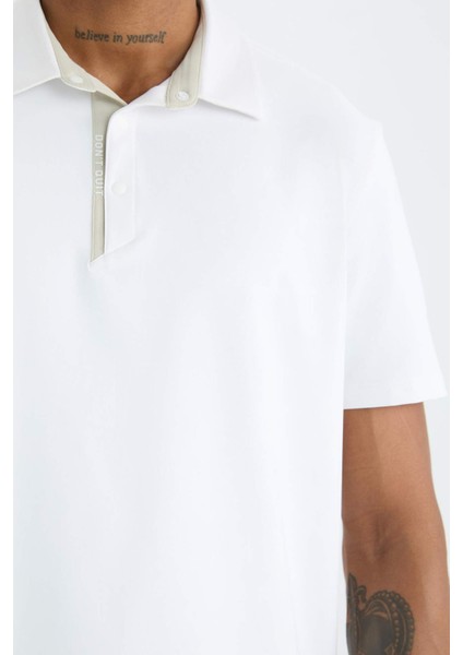 Defactofit Standart Fit Sporcu Kısa Kollu Polo TIŞÖRT D9240AX25SP