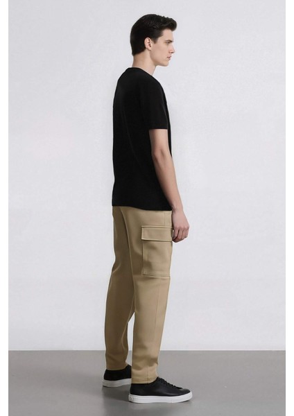 Relax Fit Rahat Kesim Yazlık Pantolon Kargo Cepli Düz Paça D5967AX25SP