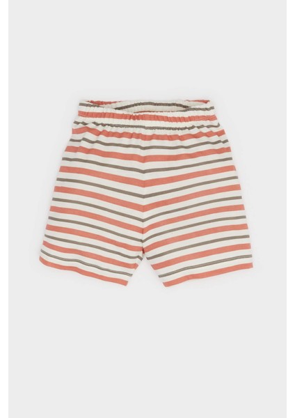 Erkek Bebek 4'lü Pijama Takımı Kısa Kollu Penye Üst Beli Lastikli Şort E1188A525HS