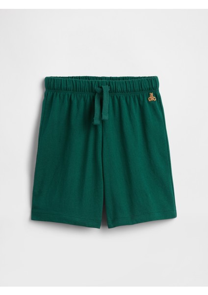 Erkek Bebek Koyu Yeşil Jersey Pull-On Şort