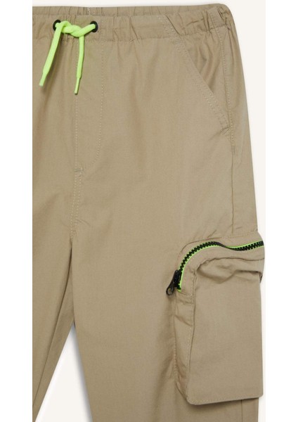 Erkek Çocuk Kargo Cepli Jogger Paça Paraşüt Pantolon E1556A825SM