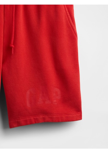 Erkek Kırmızı Vintage Soft Gap Logo Sweat Şort modelleri