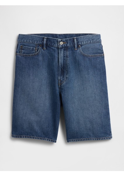 Erkek Mavi Supersoft Loose Denim Şort