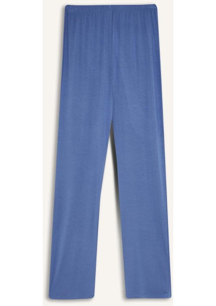Pijama Takımı Regular Fit Uzun Kollu Üst Uzun Alt-Fall in Love E1804AX24WN