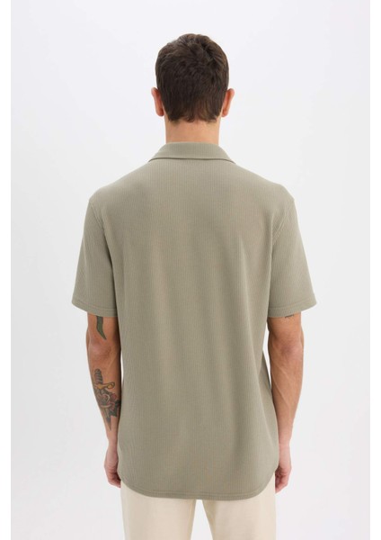 Regular Fit Polo Yaka Yazlık Kısa Kollu Gömlek E1211AX25SM