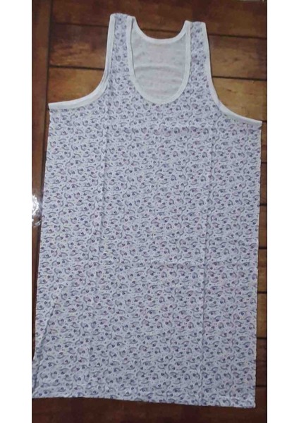 Kadın Pamuklu Askılı Gecelik Standart Beden Xl