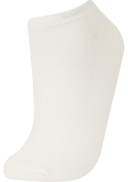 Kadın 5'li Pamuklu Patik Çorap E2128AXNS