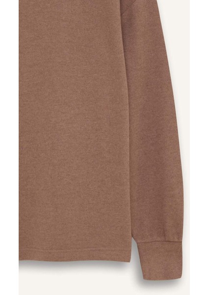 Relax Fit Kapüşonlu Basic Düz Sweatshirt E1995AX24WN
