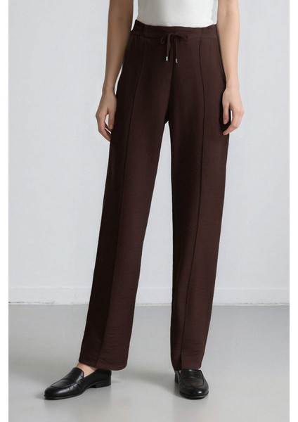 Jogger Pantolon Lastikli Bel Bağcıklı Basic Düz Paça D2573AX24AU