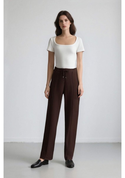 Jogger Pantolon Lastikli Bel Bağcıklı Basic Düz Paça D2573AX24AU fiyatları