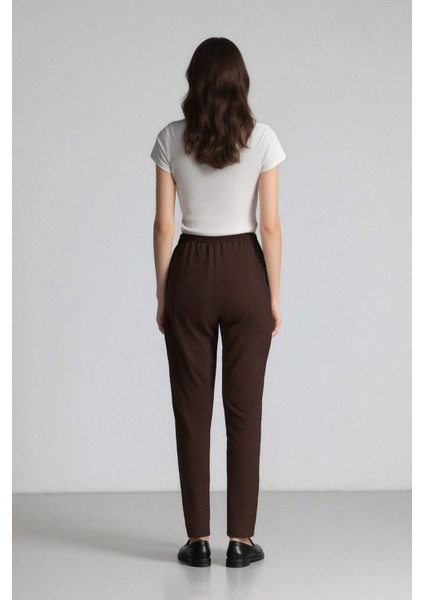 Jogger Pantolon Lastikli Bel Bağcıklı Basic Düz Paça D2573AX24AU