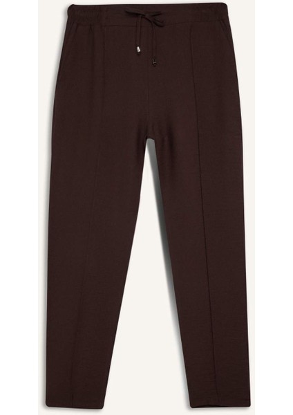 Jogger Pantolon Lastikli Bel Bağcıklı Basic Düz Paça D2573AX24AU