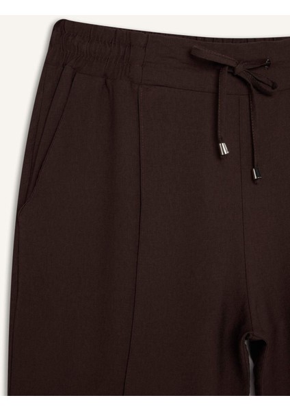 Jogger Pantolon Lastikli Bel Bağcıklı Basic Düz Paça D2573AX24AU