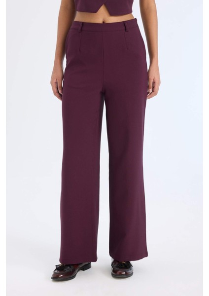 Wide Leg Kumaş Pantolon Yüksek Bel Geniş Bol Paça E2365AX24AU