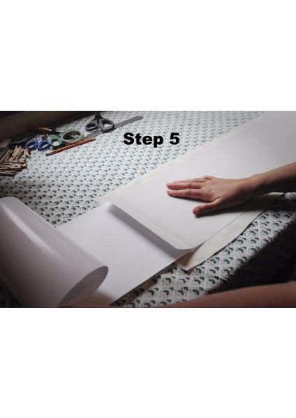 cc Hobby Ø20x20 cm Abajur Başlığı Yapım Malzemesi | Sert PVC 300 Mikron Kendinden Yapışkanlı Panel Folyo | DIY Abajur Şapkası Kaplama Malzemesi | Uyumlu