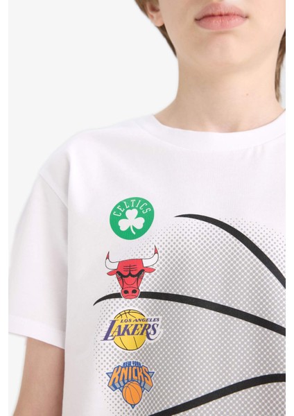 Erkek Çocuk NBA Current Teams Pijama Takımı Kısa Kollu Üst Şort E2700A825SM