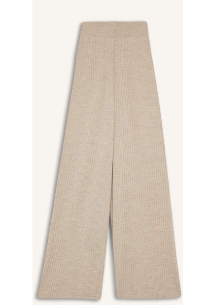 Relax Fit Triko Pantolon Geniş Bol Paça Basic Düz Beli Lastikli E2940AX24WN
