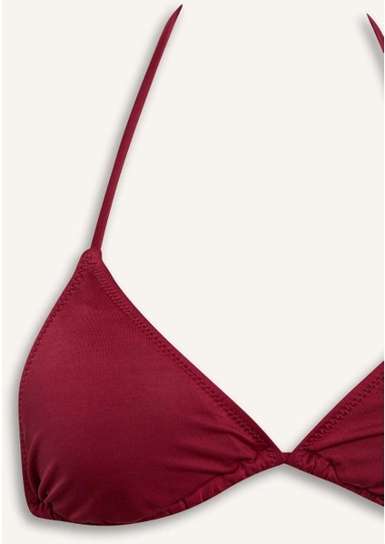 Regular Fit Üçgen Bikini Üstü-Fall in Love T3666AZ25SM