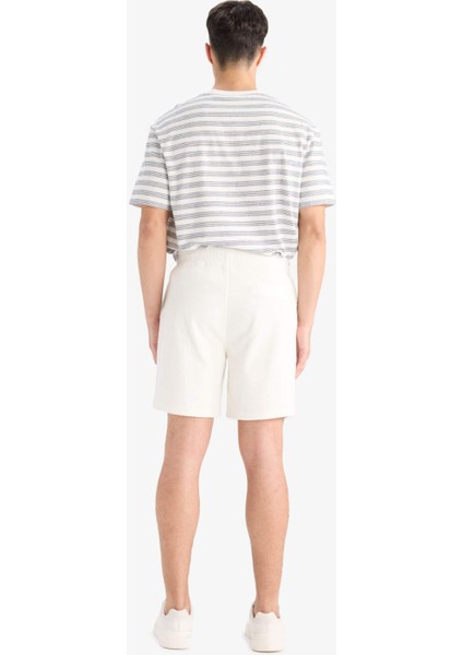 %100 Pamuk Regular Fit Dokulu Waffle Şort E2591AX25SM