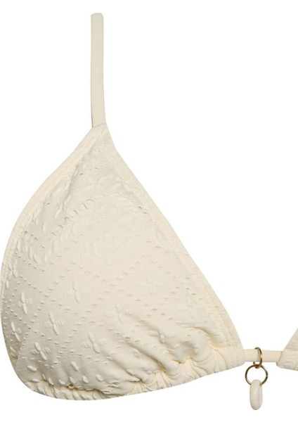 Regular Fit Nakışlı Brode Üçgen Bikini Üstü-Fall in Love B6894AX25SM