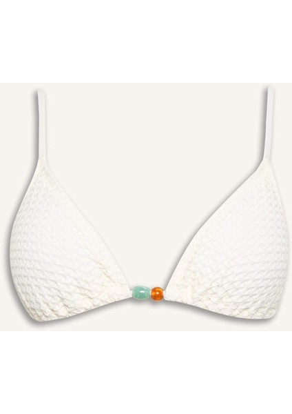 Regular Fit Tül Bikini Üstü-Fall in Love E0139AX25SM