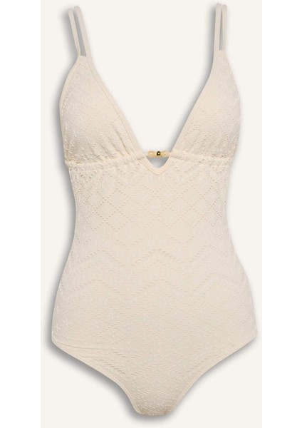 Regular Fit Nakışlı Brode Mayo-Fall in Love B6898AX25SM