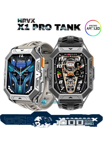 X1 Pro Tank Akıllı Saat 100 Gün Şarj