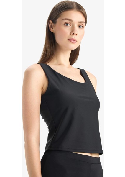 U Yaka Astarlı Pedli Bikini Üstü D9380AX25HS