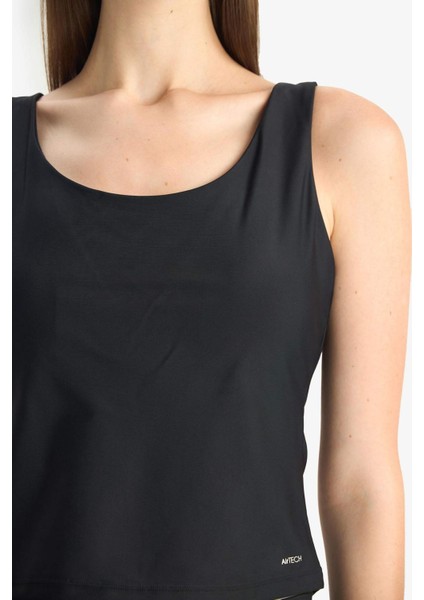 U Yaka Astarlı Pedli Bikini Üstü D9380AX25HS