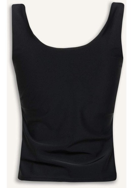 U Yaka Astarlı Pedli Bikini Üstü D9380AX25HS