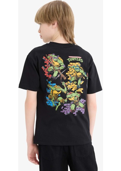 Erkek Çocuk Teenage Mutant Ninja Turtles Bisiklet Yaka Kısa Kollu Tişört E3101A825SM
