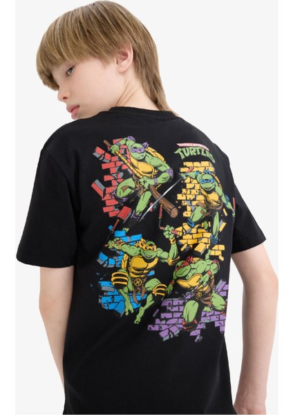 Erkek Çocuk Teenage Mutant Ninja Turtles Bisiklet Yaka Kısa Kollu Tişört E3101A825SM