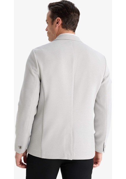 Slim Fit Dar Kesim Yarım Astar Blazer Ceket E3447AX25SM