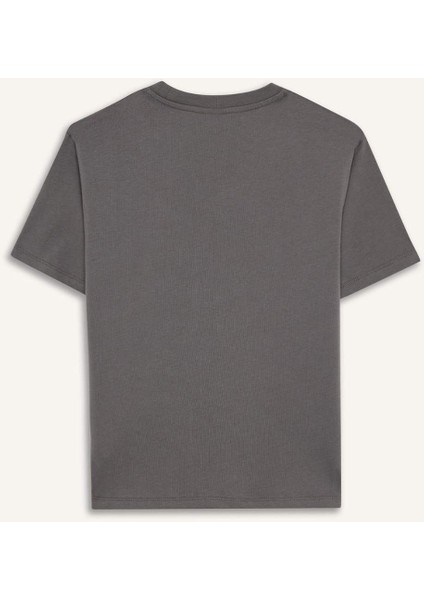 Erkek Çocuk Bisiklet Yaka Kaykay Baskılı Kısa Kollu Tişört D9293A825SM