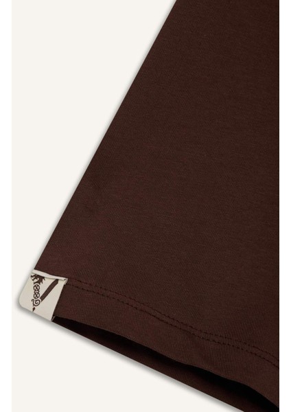 %100 Pamuk Vikings Valhalla Comfort Regular Fit Rahat Kalıp Bisiklet Yaka Sırt Baskılı Kısa Kollu Tişört B5533AX25SP