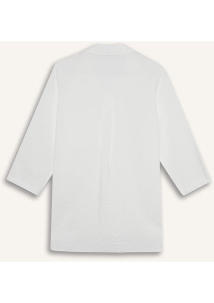 Regular Fit Basic Düz Uzun Kollu Gömlek M9407AZ25SP
