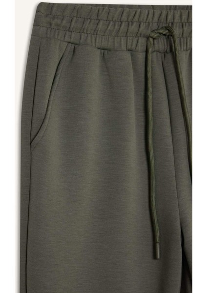 Fit Standart Fit Uzun Jogger Eşofman Altı Cepli Beli Paçası Lastikli E3546AX24WN