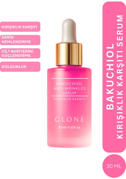Bakuchiol & Hyaluronik Asit Güçlü Yenileyici Serum (Doğal Retinol Alternatifi + Centella) 30ML
