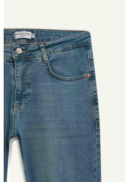 Pedro Slim Fit Dar Kalıp Normal Bel Dar Paça Jean Pantolon E3366AX25SP