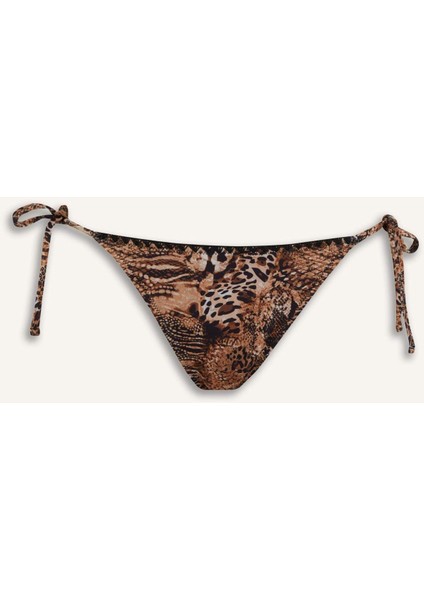 Regular Fit Leopar Desenli Bikini Alt-Fall in Love E3898AX25SM