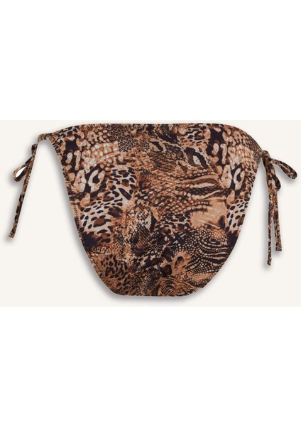 Regular Fit Leopar Desenli Bikini Alt-Fall in Love E3898AX25SM