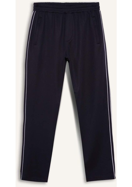 Fit Sporcu Jogger Eşofman Altı Slim Fit Dar Kesim Standart Paça Skuba Dalgıç Kumaş Beli Lastikli E3931AX24WN