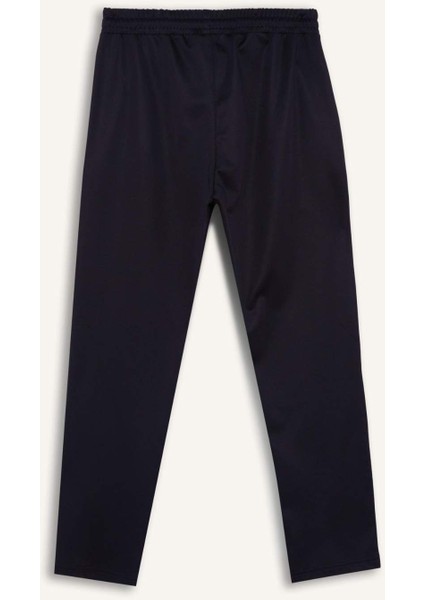 Fit Sporcu Jogger Eşofman Altı Slim Fit Dar Kesim Standart Paça Skuba Dalgıç Kumaş Beli Lastikli E3931AX24WN