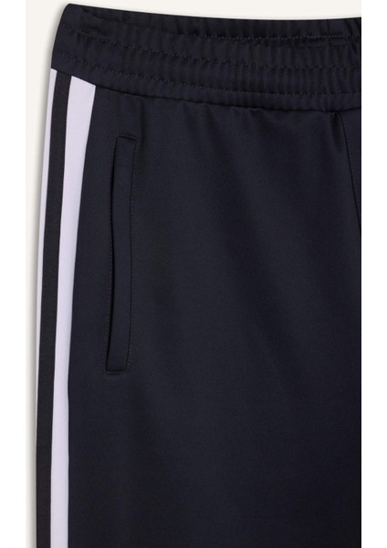 Fit Sporcu Jogger Eşofman Altı Standart Fit Standart Paça Skuba Dalgıç Kumaş Beli Lastikli Düz Paça E3932AX24WN