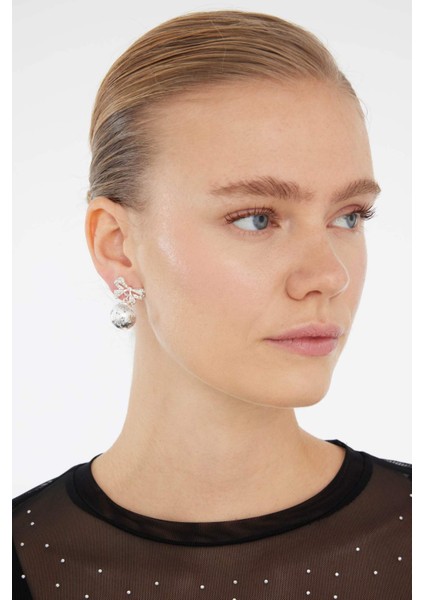 Kadın Yılbaşı Temalı 3'lü Silver Küpe E3882AXNS modelleri