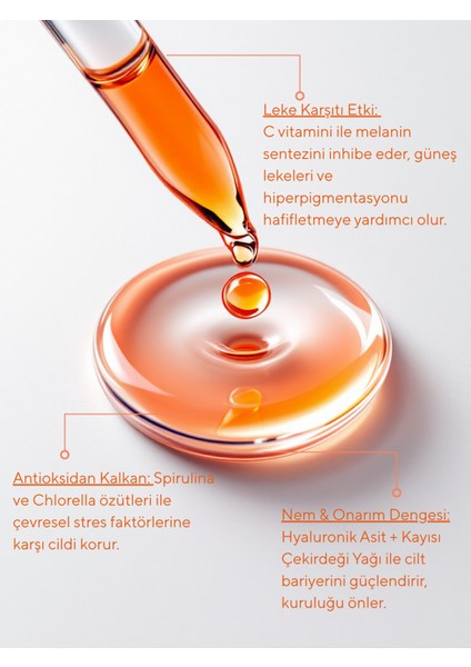 Vitamin C Serum 30ML Ethyl Ascorbic, Hyaluronik + Centella Ile Leke Karşıtı & Antioksidan Etki fiyatları