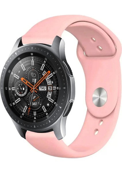 Samsung Galaxy Watch 46MM Akıllı Saat Uyumlu Yumuşak Dokulu Silikon Kordon Kayış