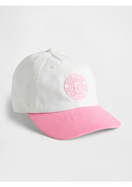 Erkek Pembe Organik Pamuk Gap Logo Beyzbol Şapka