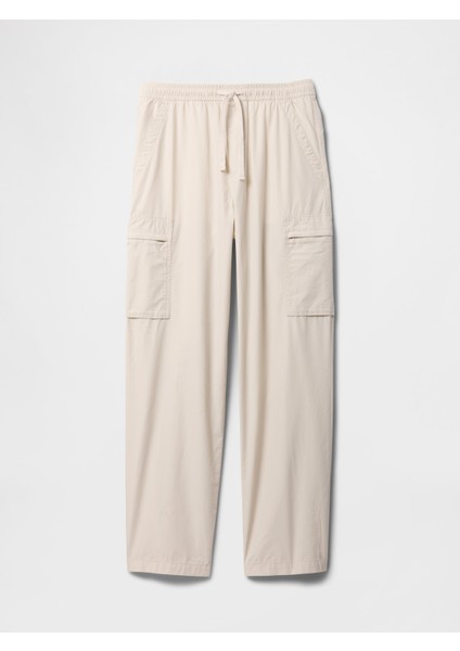 Erkek Açık Kahverengi Kargo Baggy Poplin Pantolon fiyatları