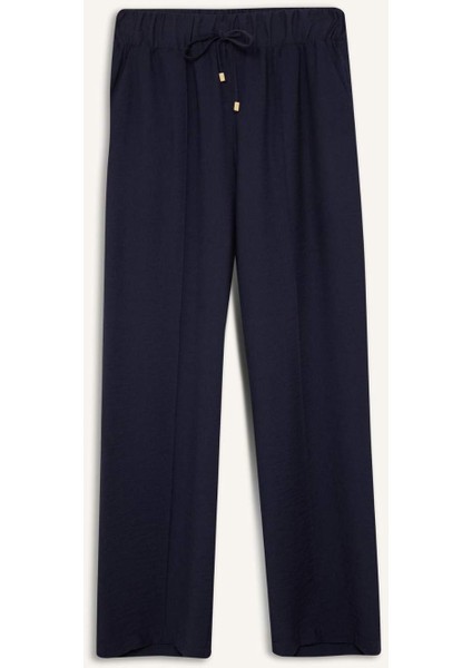 Wide Straight Esnek Belli Cepli Bağcıklı Düz Paça Pantolon D8354AX25SP